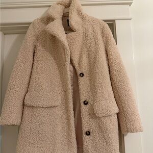 J. Crew Soft Cream Teddy Jacket